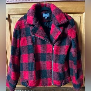Buffalo plaid winter jacket